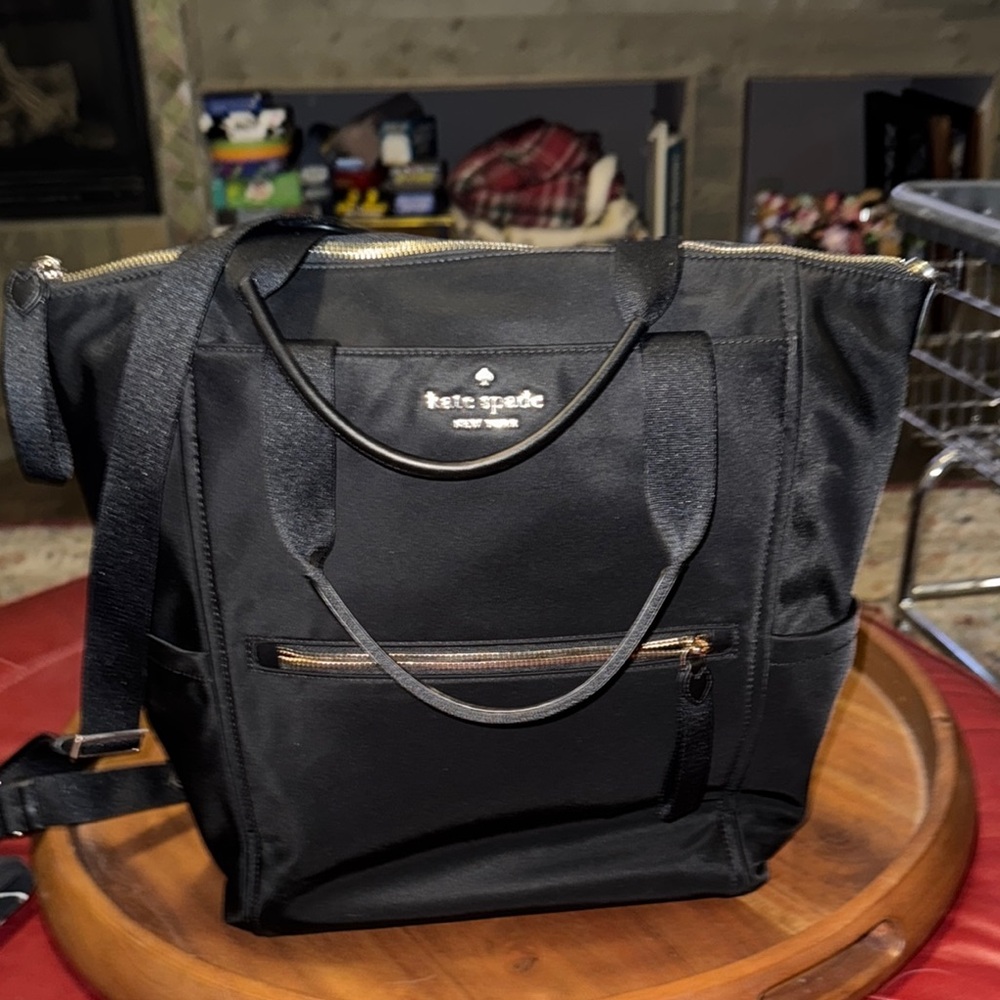 Kate Spade Black Chelsea convertible. Hand straps, backpack straps crossbody